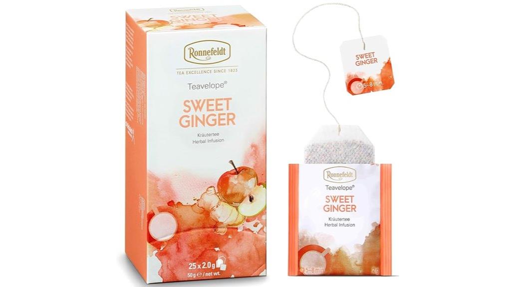 ronnefeldt sweet ginger tea bags