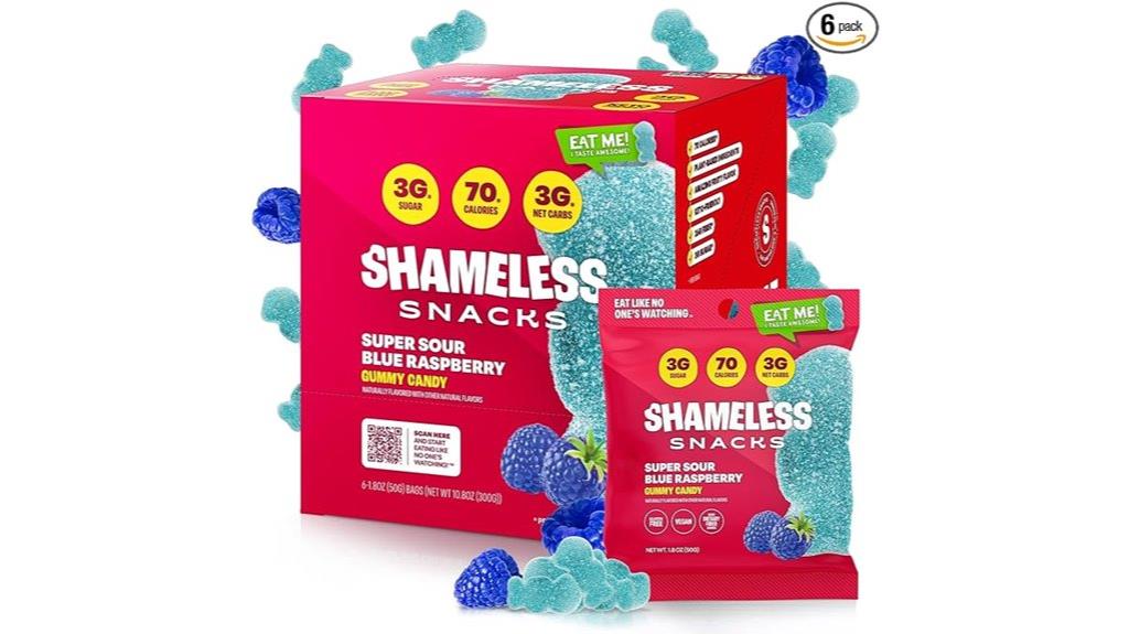 shameless snacks low calorie gummies