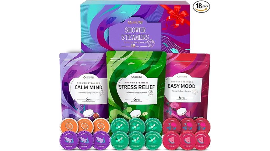shower steamers aromatherapy pack