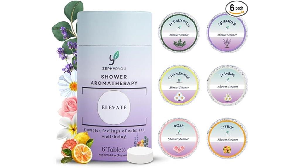 shower steamers six scents