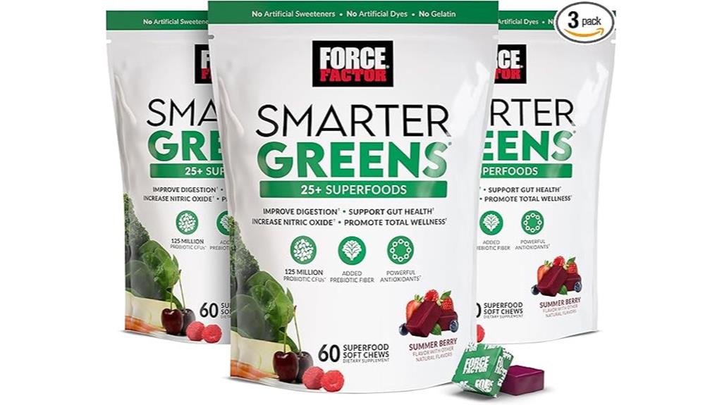 smarter greens superfood chews 3 pack