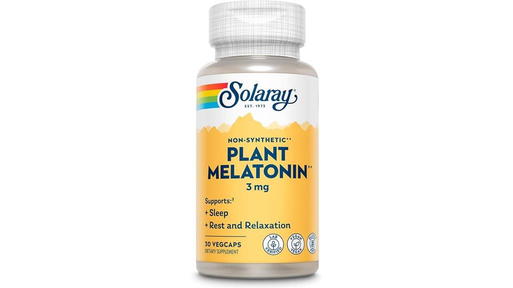 solaray melatonin sleep aid supplement
