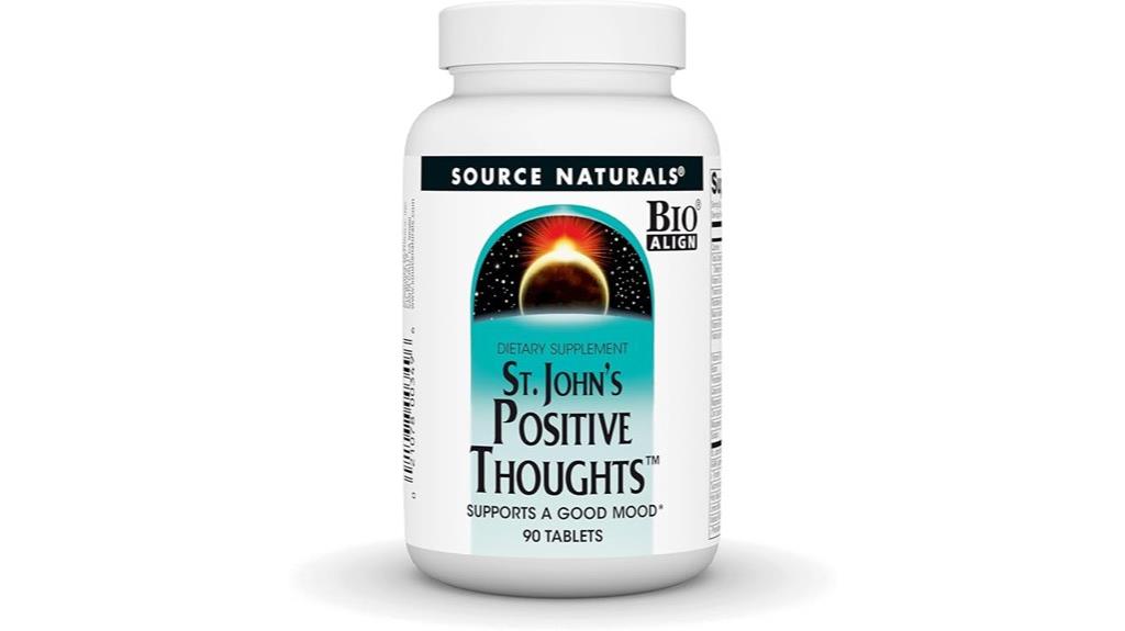source naturals st john s positive thoughts for mood 90 tablets supplement