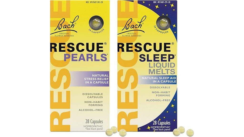 stress sleep rescue pearls and liquid melts bundle