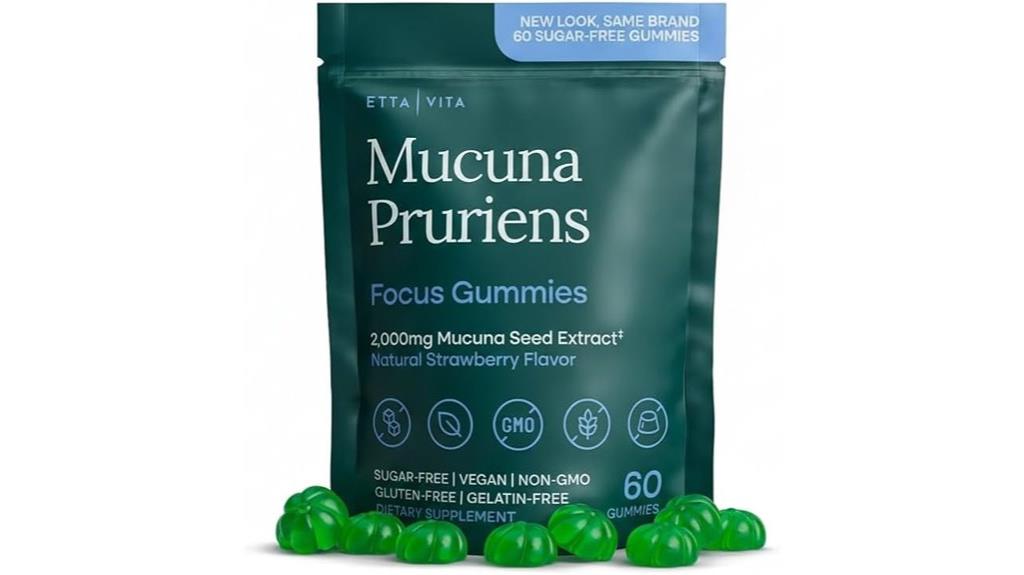 sugar free mucuna pruriens gummies