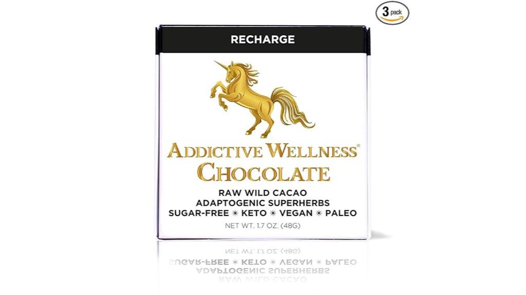 sugar free raw recharge chocolate pack