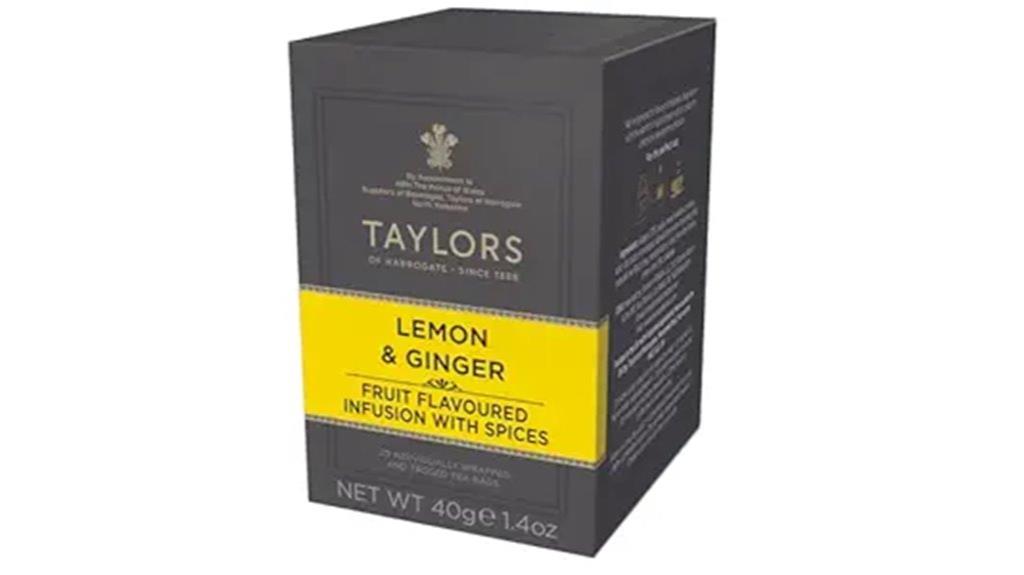 taylors lemon ginger herbal tea