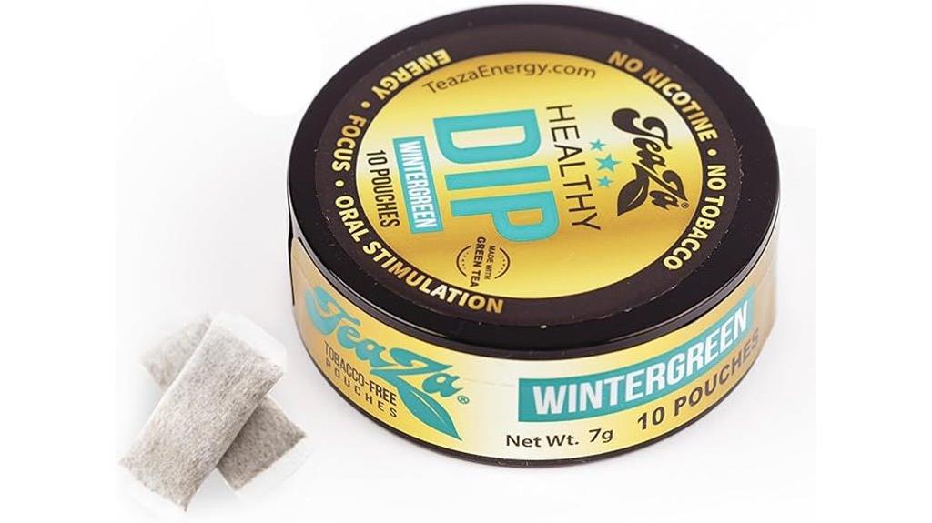 teaza wintergreen herbal snuff pouch