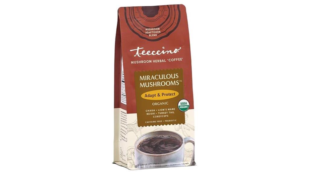 teeccino adaptogen mushroom coffee alternative