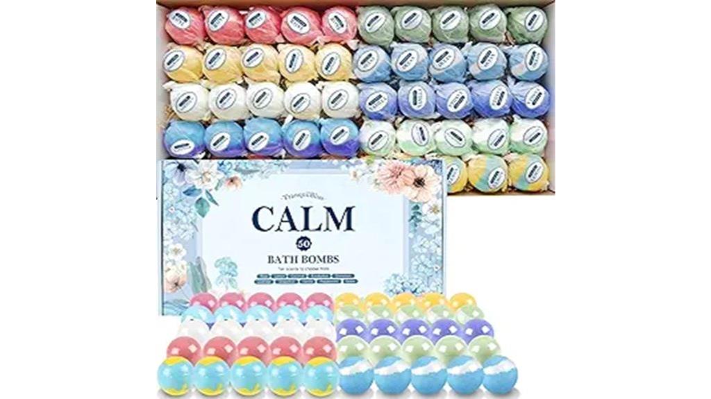 tranquilbliss 50 piece bath bombs