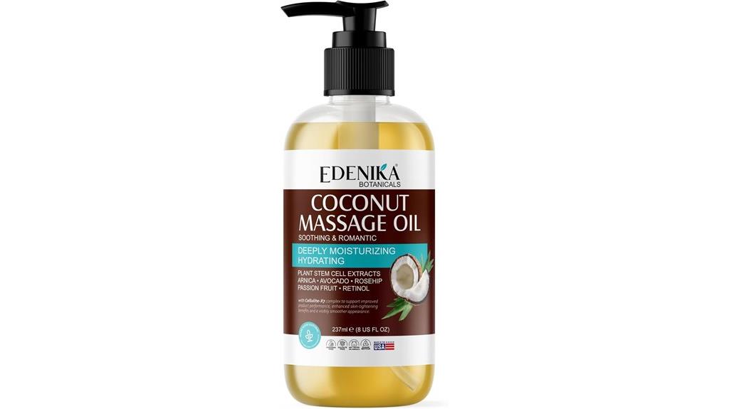 tropical coconut massage oil