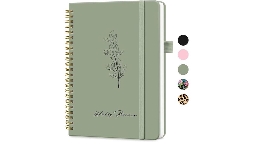 undated weekly planner with goals