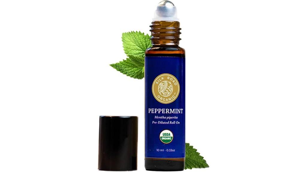 usda certified peppermint oil roller