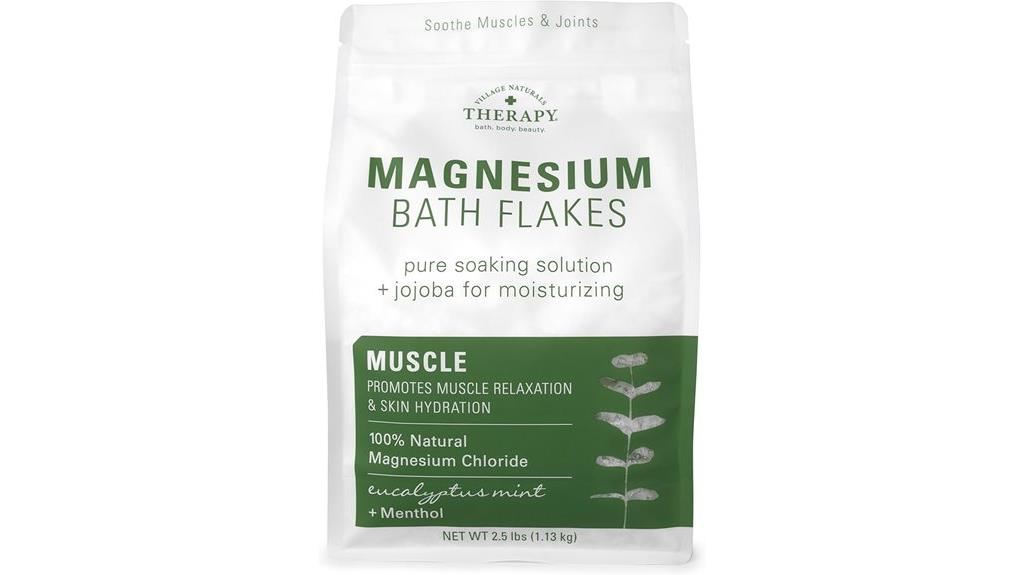 village naturals therapy magnesium bath flakes