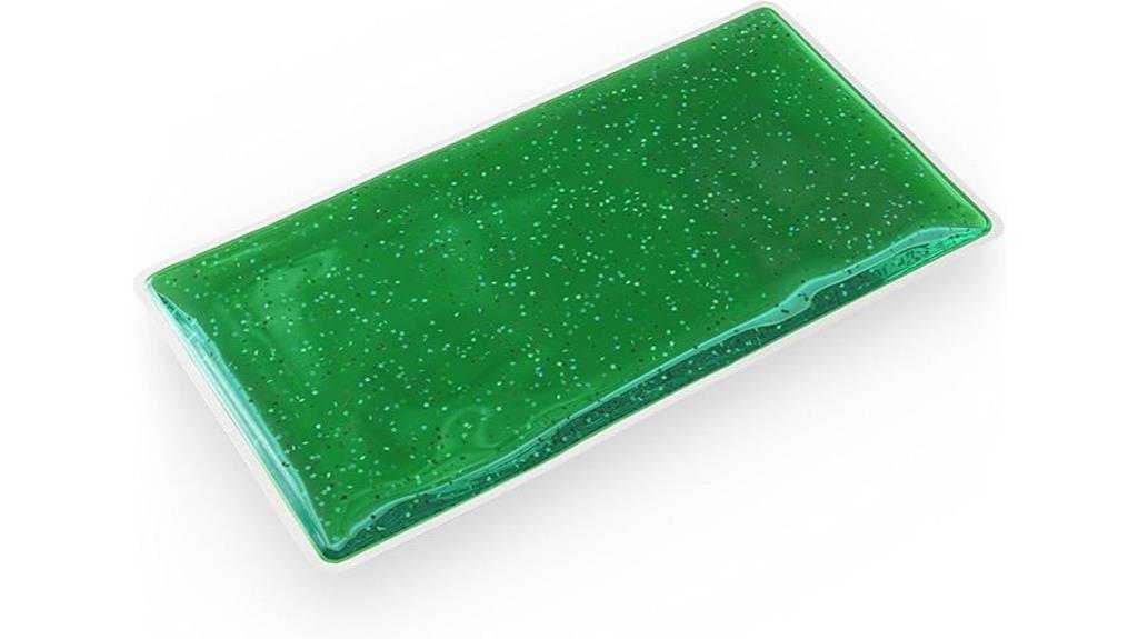 weighted rectangular lap pad green gel