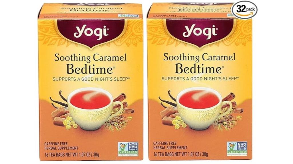 yogi tea soothing caramel bedtime 16 count pack 2