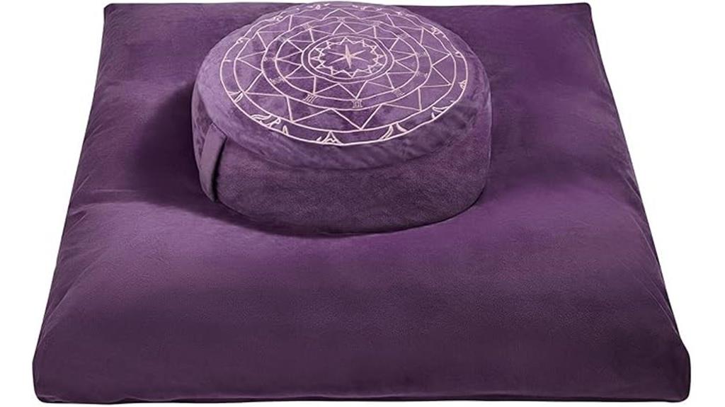 zafu and zabuton cushions set
