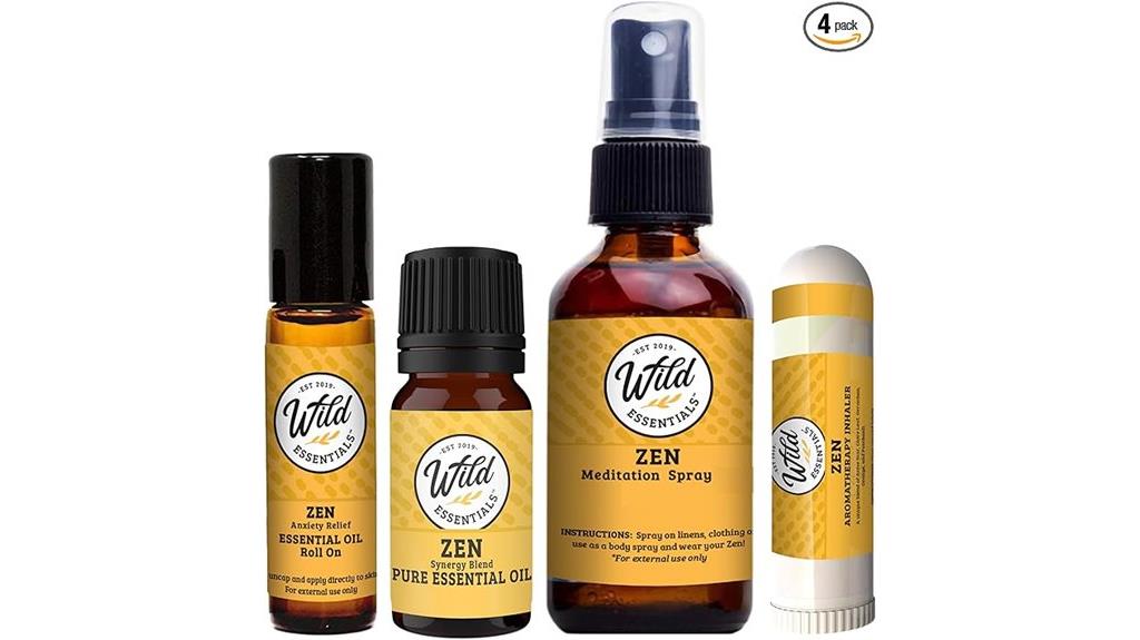 zen essential oil bundle relaxation meditation set