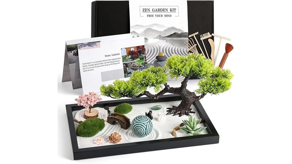 zen garden desk decor kit