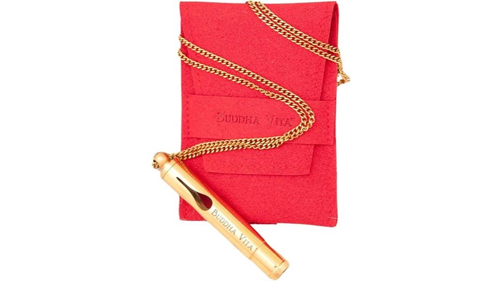 breathing necklace with 528hz whistle