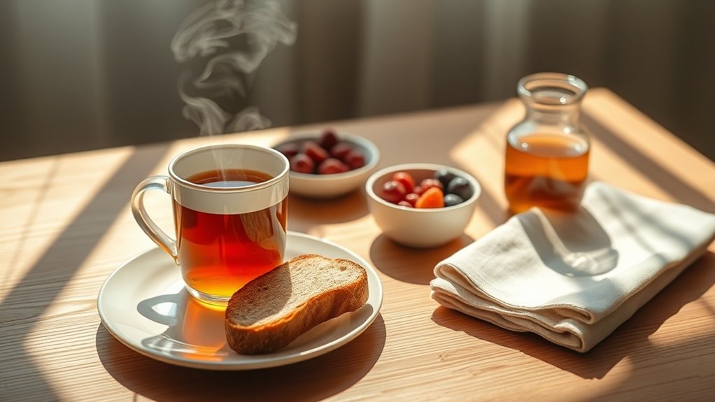 calm balanced predictable breakfasts