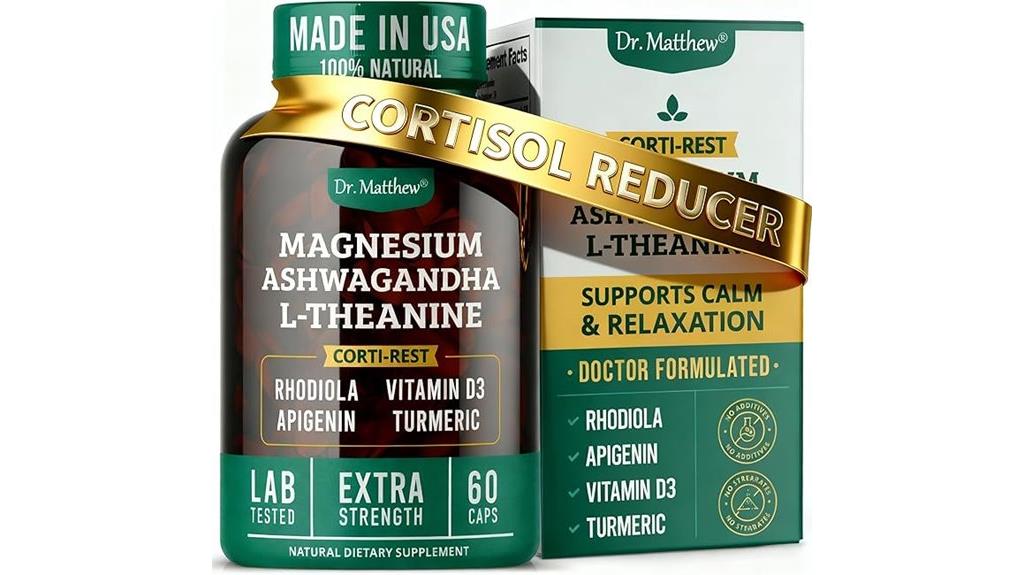 cortisol reducing adrenal support formula