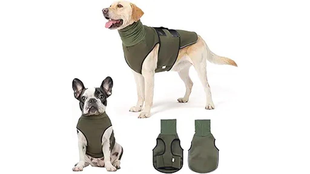 dog anxiety vest with ear wrap
