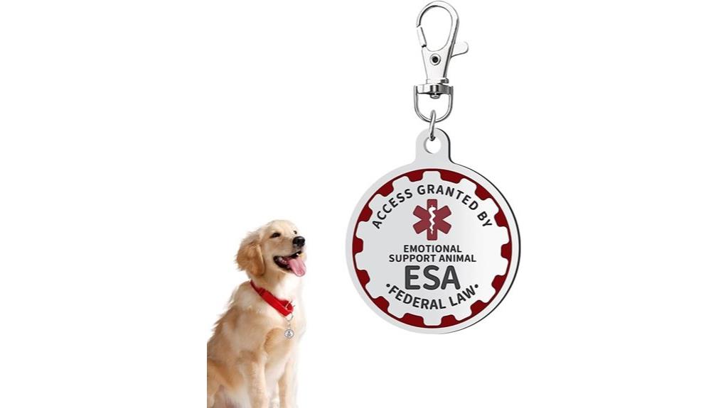 emotional support dog tag