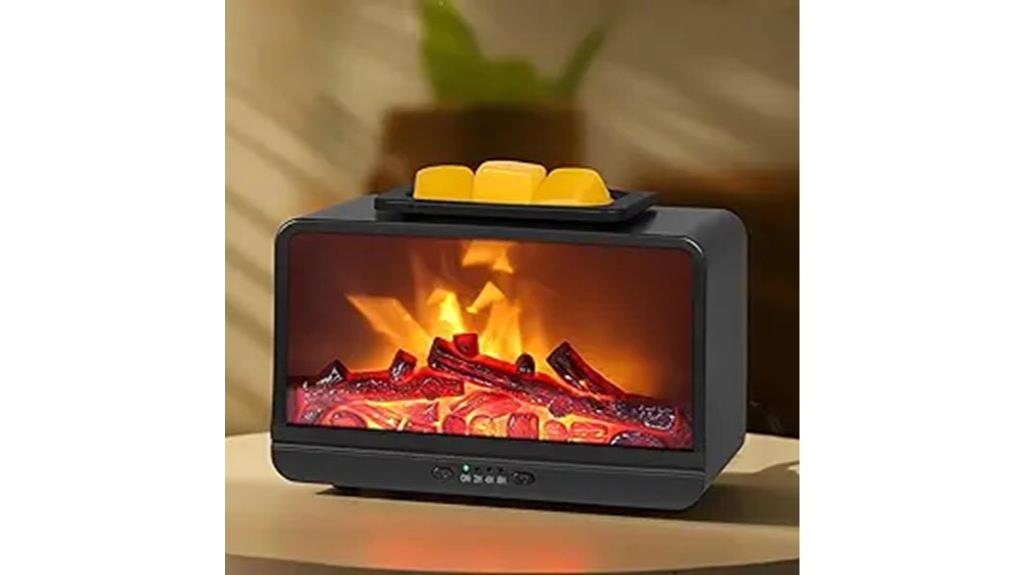 flame shaped wax melt warmer