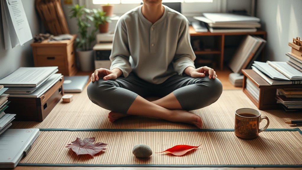 grounding breath senses present moment