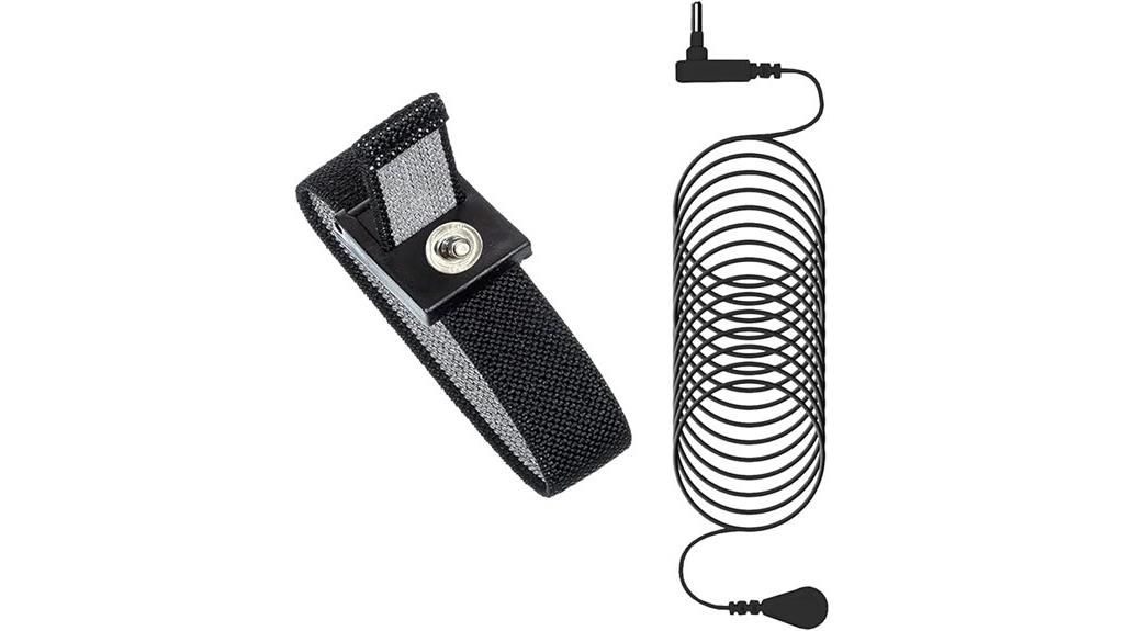 grounding wrist strap with cord