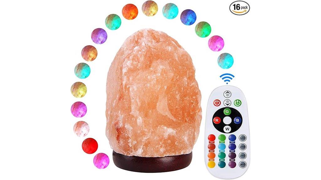 himalayan salt lamp with remote