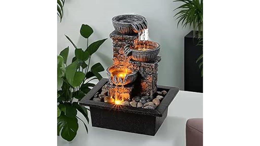 kalona table fountain with led