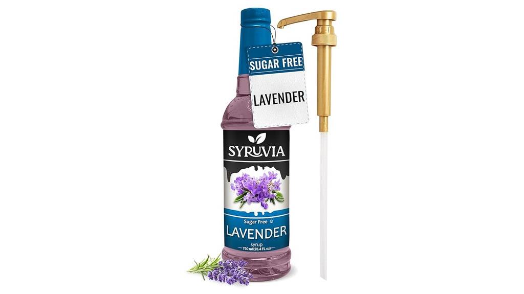 lavender sugar free coffee syrup
