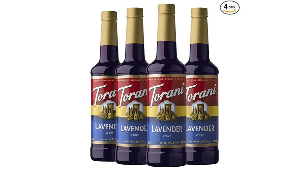lavender torani syrup quart sized