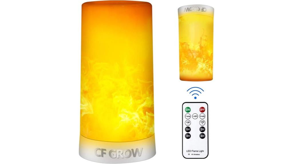 led flame effect light usb rechargeable