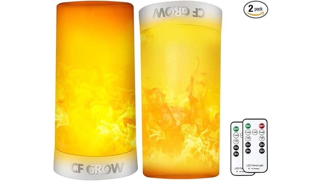 led flameless candle set with remote