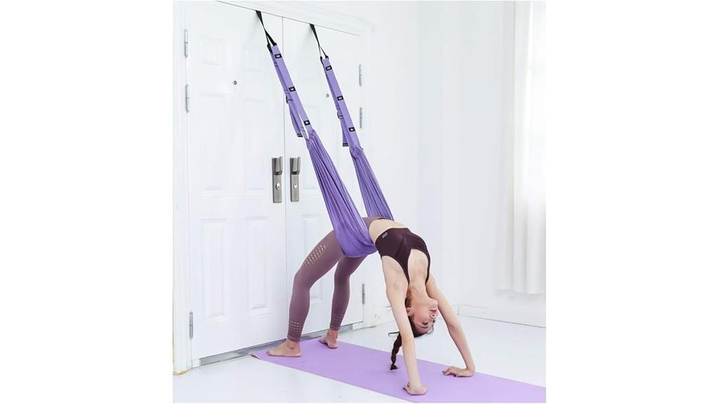 leg strap with door anchor for backbend stretching