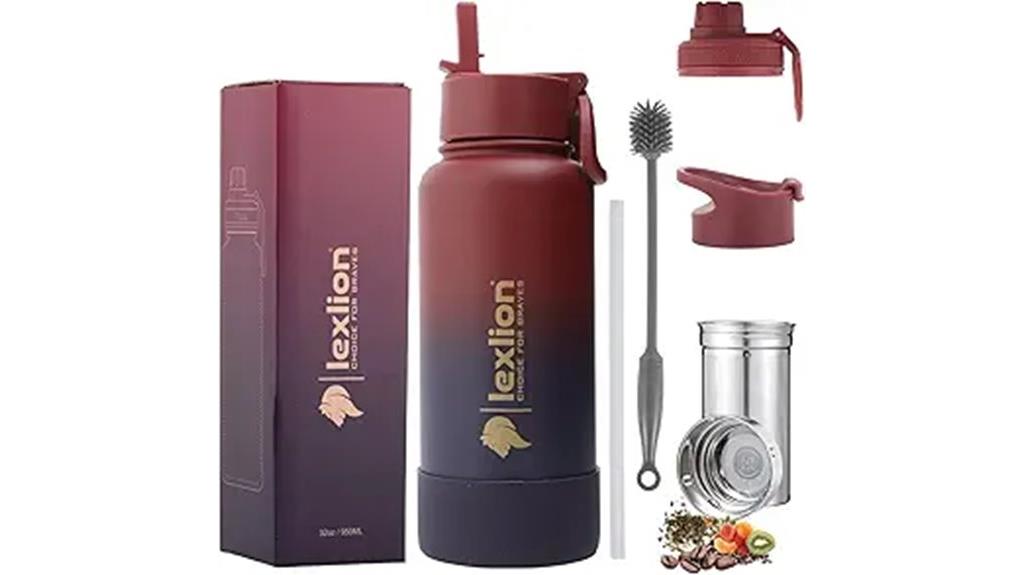 lexlion 32 oz tea bottle
