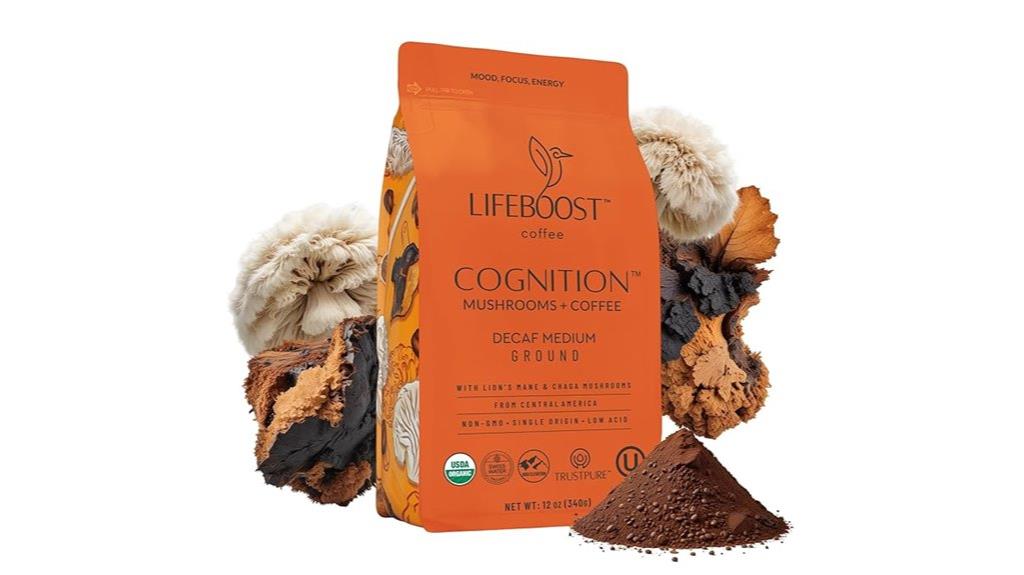 lifeboost decaf mushroom coffee