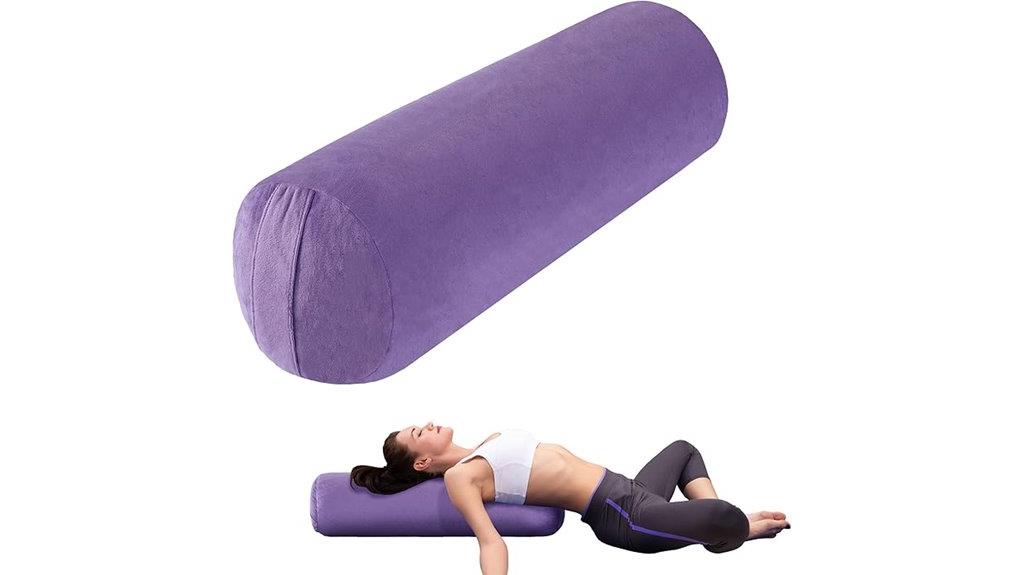 mabozoo cylindrical yoga bolster pillow