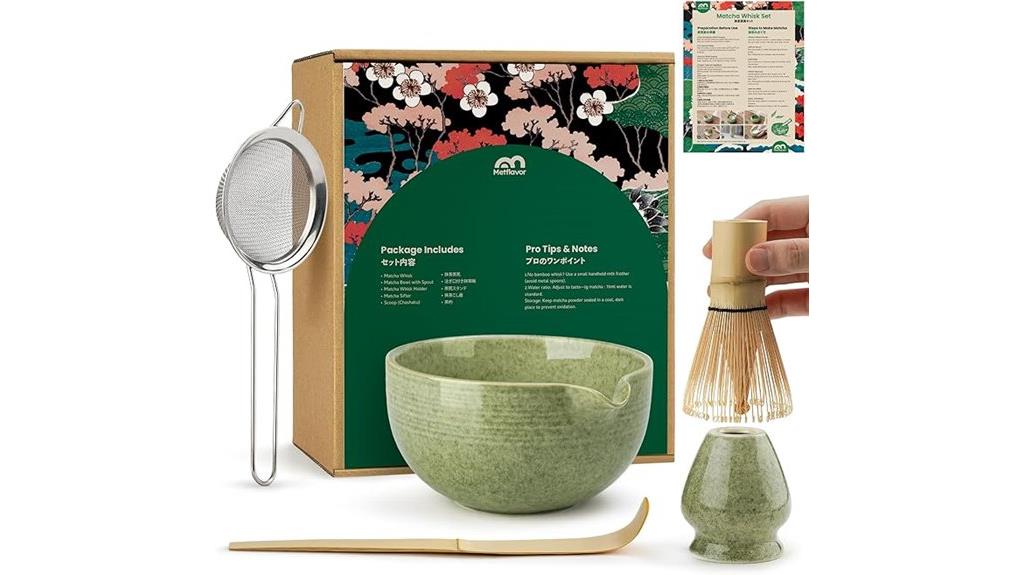 matcha whisk set with accessories