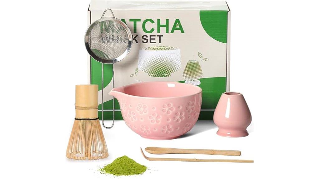 matcha whisk tea set