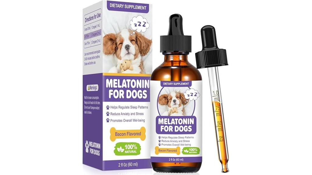 melatonin dog calming bacon flavor