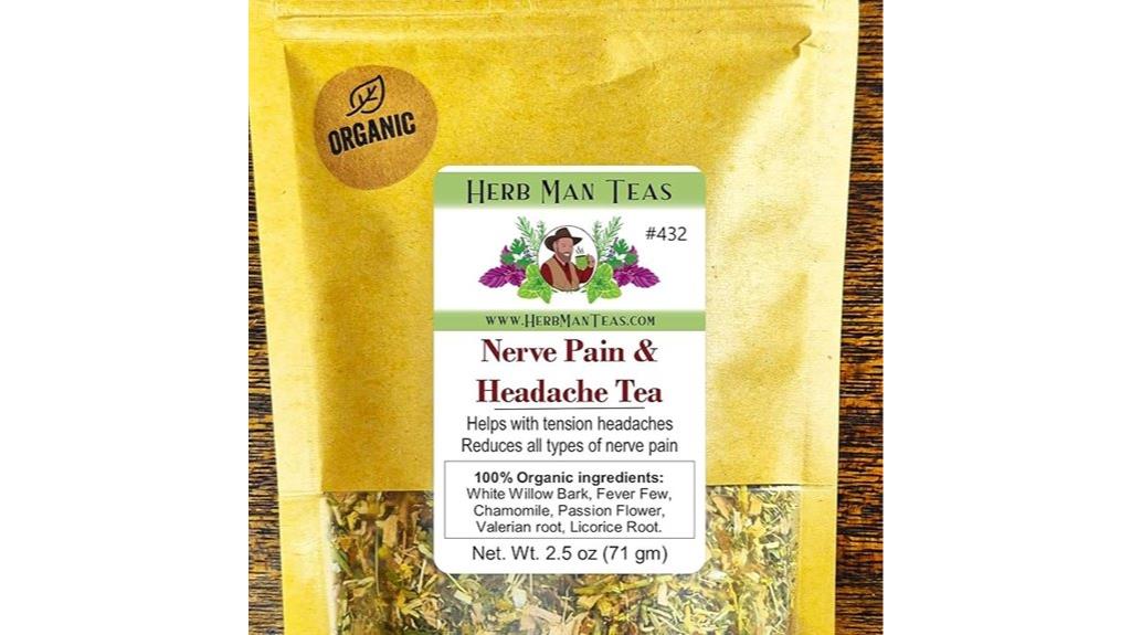 migraine relief tea details organic usa made