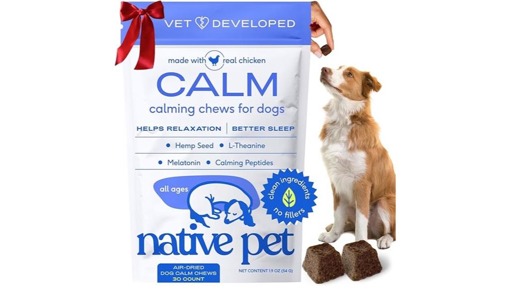 native pet calming chews for dogs