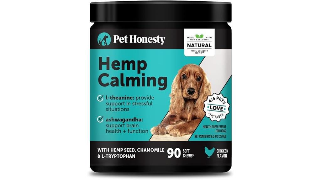 natural hemp calming chews for dogs