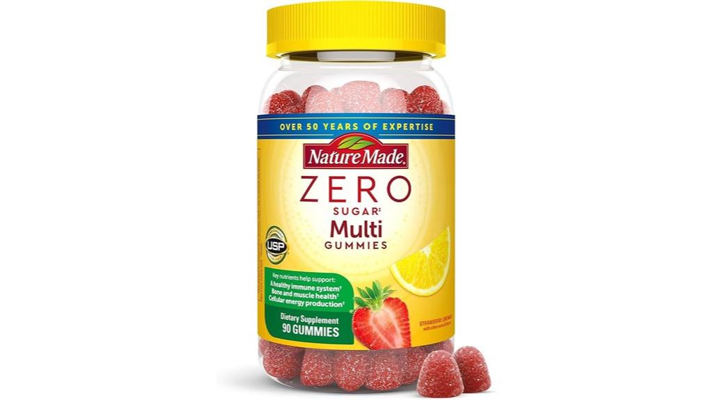 nature made zero sugar gummies