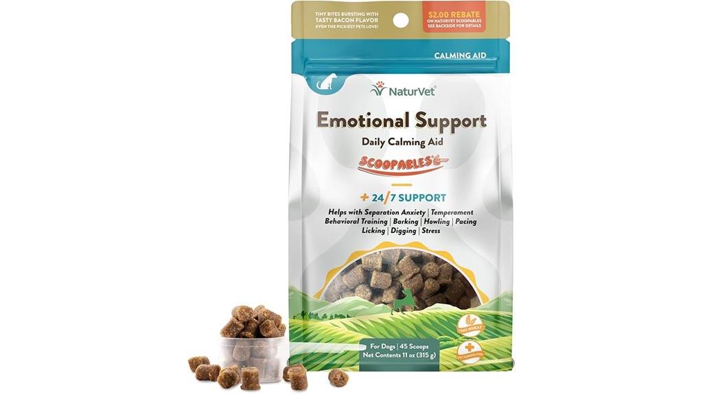 naturvet calming bacon flavored chews