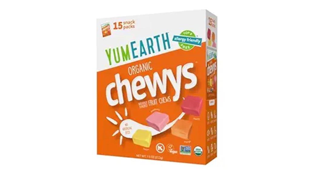organic fruit chews assorted flavors